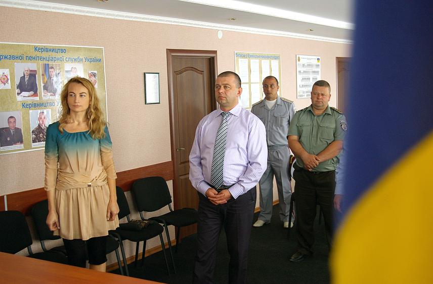 Фото 3 до новини Відвідування Кагарлицької виправної колонії №115 разом із керівництвом Управління ДПтС України у м. Києві та Київській області. Червень 2014 р.
