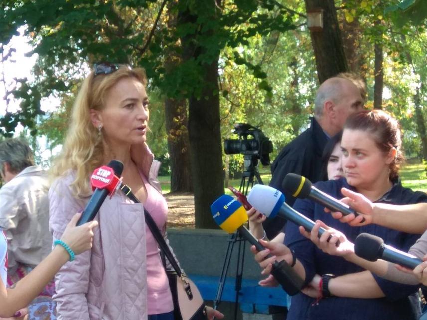 Фото 4 до новини 21 вересня 2017 року. Акція,  присвячена проблемому стану р. Дніпро.