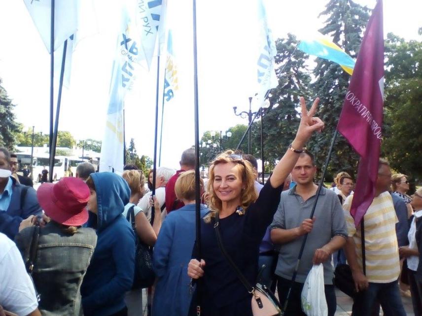 Фото 7 до новини 22 червня 2017 року. Площа Конституції. Вимагаємо прийняття нового Закону про вибори.