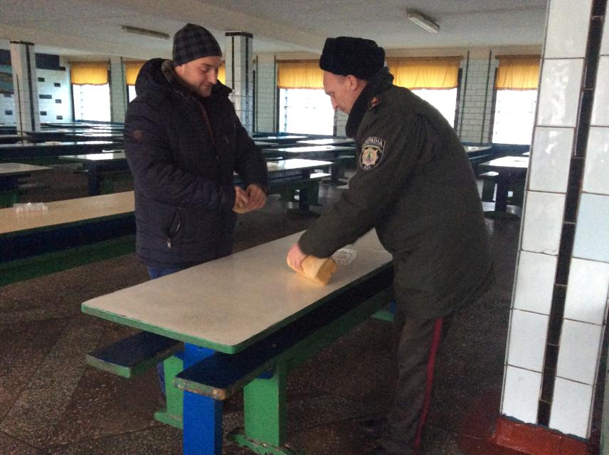 Фото 2 до новини 21 грудня 2016 року. Бориспільська виправна колонія, с. Мортусовка. Громадський моніторинг.